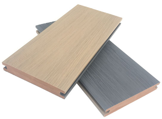 138x23 Doppelfarbige WPC-Terrassendielen, zusammengesetztes Coextrusionsbodenholz für die Terrasse