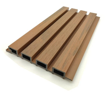 Kommerzielle Coextrusion 3D-WPC-Lamellenplatten-Wandlatte für die Innendekoration