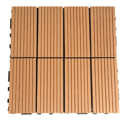 Garten-Balkon-Holz-Kunststoff-Verbundwerkstoff-WPC-Bodenfliesen für Terrasse 12 Fuß