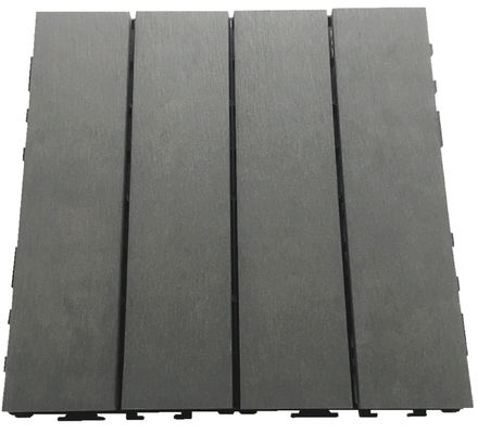 ISO9001 Interlock WPC Deck Tile Click Bodenbelag Garten Balkon 8 mm