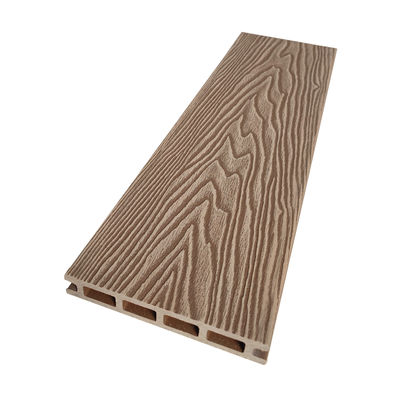 Stilvolle wasserdichte 3D-geprägte WPC-Terrassendiele für Garten und Balkon