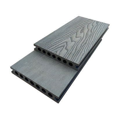 OEM WPC-Terrassendielen, Anthrazit-Komposit-Terrassendielen, Bodendekoration