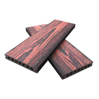 Beliebte WPC-Terrassendielen, gemischte Farben, 138 x 23 mm, lange Lebensdauer, dreischichtige Co-Extrusion, WPC-Terrassendielen