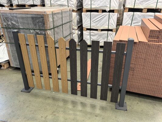 Wasserdichter WPC-Balkon-Bodenabschluss für den Außenbereich, WPC-Verbund-Terrassenbrett-Endleiste, Decking, WPC-Terrassenabschluss