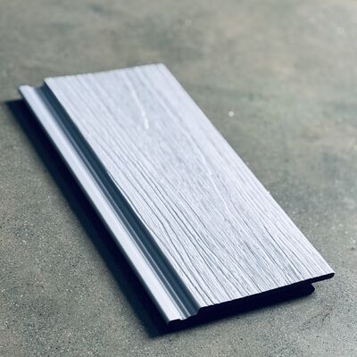 Blau-Silber-Metallic-WPC-Panel: Fusion aus Meeresrhythmus und moderner Technologie