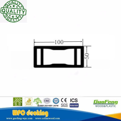 Dekorativer hohler WPC-Zaun aus Holzverbundwerkstoff für den Außenbereich