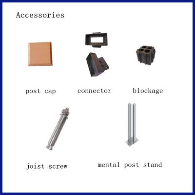 Dekorativer WPC-Holz-Kunststoff-Verbundzaun und Geländer