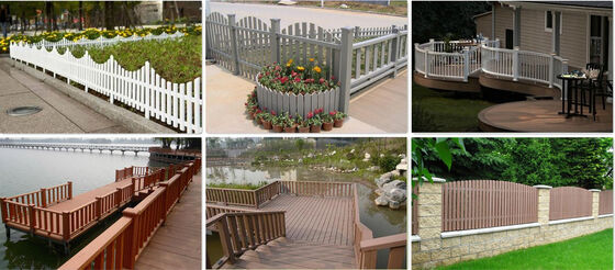 Vertikaler Lamellen-WPC-Zaun UV-stabil für Wohngemeinschaften