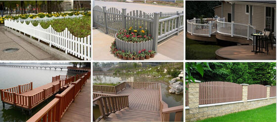 Dekorativer Bar-WPC-Zaun, wasserdicht für Hotel im Freien