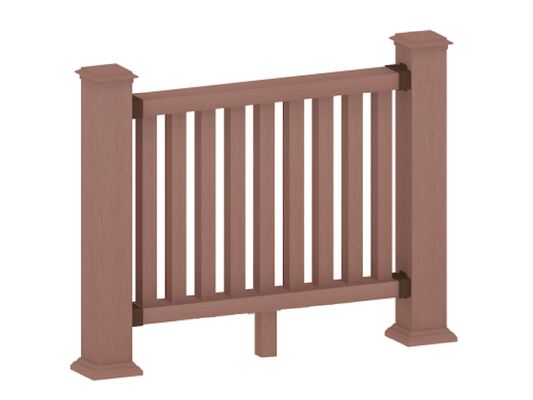 Ökologisch recycelter WPC-Zaun gegen Termiten für die Grundstücksgrenze