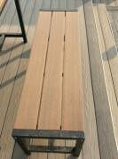 Beliebte WPC-Gartenmöbel – kommerzieller Outdoor-Tisch mit passender Bank