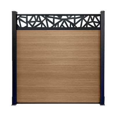 Langlebiger WPC-Zaun aus Holz-Kunststoff-Verbundwerkstoff, Hausgarten-Zaunplatten, besser als Vinyl-PVC-Zaun