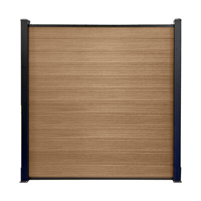 Langlebiger WPC-Zaun aus Holz-Kunststoff-Verbundwerkstoff, Hausgarten-Zaunplatten, besser als Vinyl-PVC-Zaun