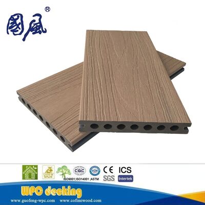 Fabrikpreis Neue Generation von zweifarbigen Co-Extrusions-WPC-Terrassendielen aus Holz-Kunststoff-Verbundmaterial