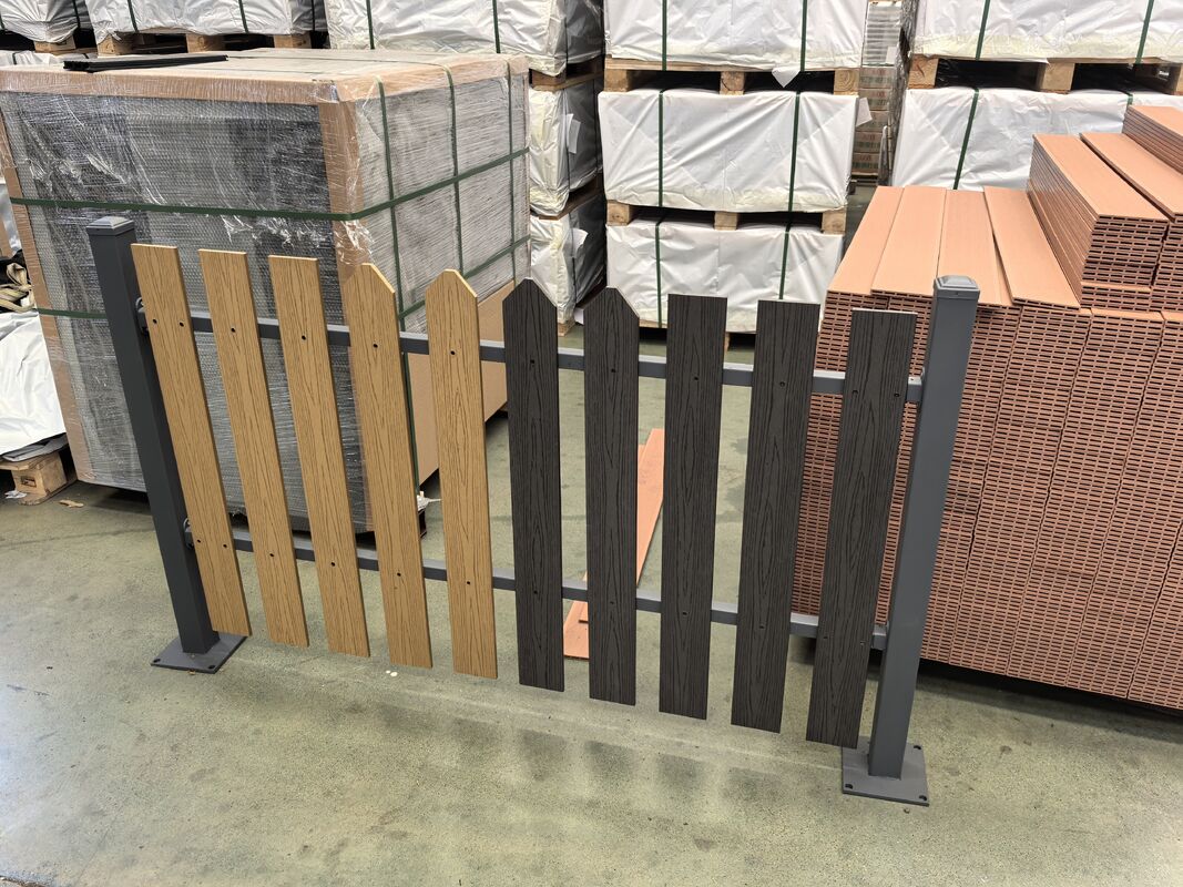 Wasserdichter WPC-Balkon-Bodenabschluss für den Außenbereich, WPC-Verbund-Terrassenbrett-Endleiste, Decking, WPC-Terrassenabschluss