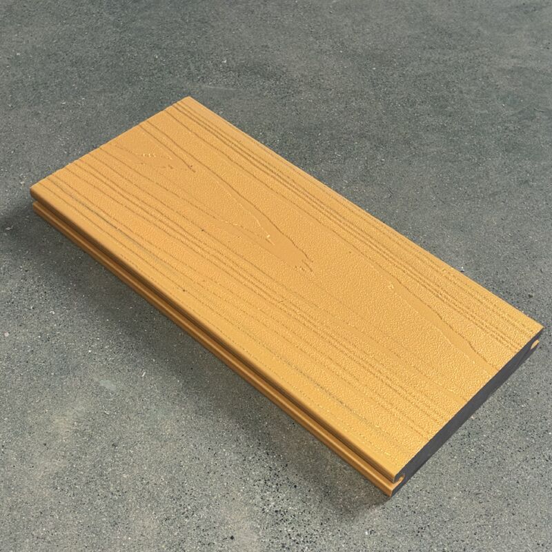 METALLISCHE WPC-PLATTEN MIT LUXUS-PATINA-GLIMMER-GOLD-TERRASSENDECKEN