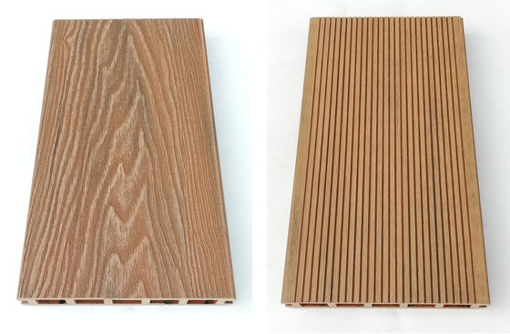 3D-geprägte WPC-Terrassendiele für den Außenbereich aus Verbundwerkstoff für Hinterhof-Garten OEM